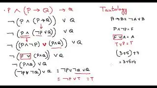 prove combined propositions as tautology using laws
