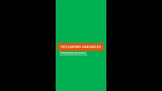 Declaring Variables in Kotlin (from Programming Basics) #shorts