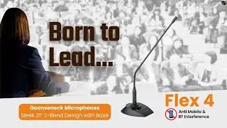Flex 4 - 21" 2-bend #Gooseneck #Microphone with Anti-Mobile & RF Interference #Technology