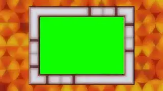 Green screen frame with background for your photo or video.