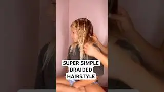 SUPER SIMPLE BRAIDED HAIRSTYLE | Audrey and Victoria #hairstyle #hairtutorial