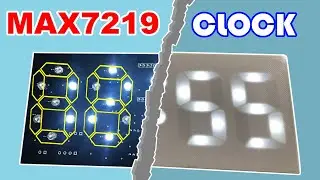 How to build clock with large custom 7 segment display using arduino nano and MAX7219