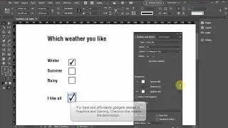 How to Add checkbox in Indesign CC