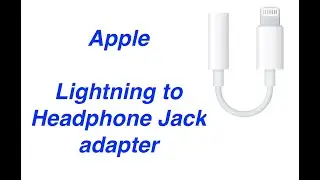 Apple Lightning to Headphone Jack adapter