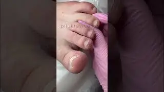 Оформляем свободный край пилкой #pedicure #гельлак #аппаратныйпедикюр #педикюр #опилформ #ногти