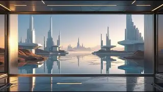Relax in a Sci-Fi Lake apartment [4K]