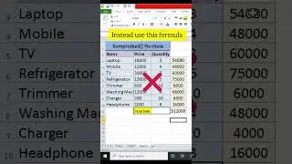 🔥👍how to use sumproduct formula in ms excel 