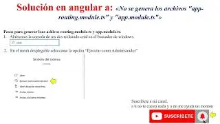 No se genera los archivos 