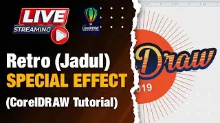 CorelDRAW Tutorial - Retro Effect | Cara Membuat Efek Retro Di CorelDraw