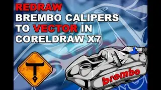 Redraw Brembo Calipers to Vector in CorelDraw x7