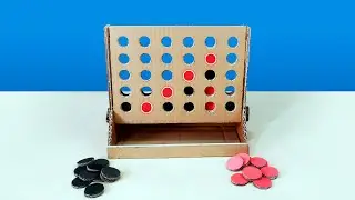 How to make Connect 4 game | DIY cardboard game