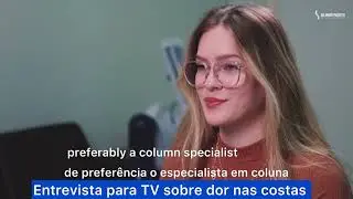 Entrevista para TV comentando sobre dor nas costas #dornascostas #especialistaemcolunaimperatriz