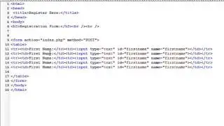 Register&Login: Part 2 : Creating the Registration Form