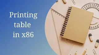 Printing table of a number - Assembly x86