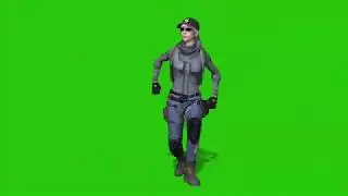 Pubg female dance green screen