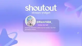 Customizable Twitch Animated Glass Shoutout Widget for StreamElements & OBS
