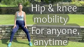 chair exercise thigh roll hip stretch