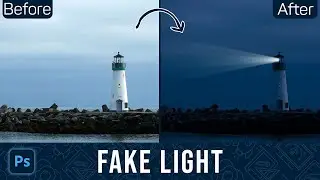 How To add Fake Light in Photoshop - Adobe Photoshop Tutorial | Magnet Academy