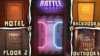 Roblox : DOORS THE TAKEOVER Vs THE BACKDOOR Vs THE OUTDOORS Vs HOTEL Vs FLOOR 2 | Jumpscares
