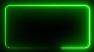 Green Neon Frame Background | MD Animated Backgrounds | Free Video Backgrounds