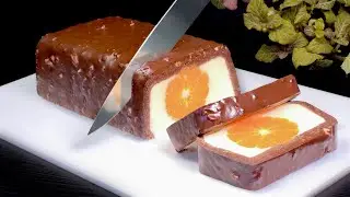 Traditional New Year's dessert with tangerines! A great no-bake dessert in 5 minutes!