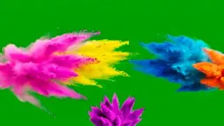 Green screen Holi colour Splash video | gulal Holi overlay green screen Background 