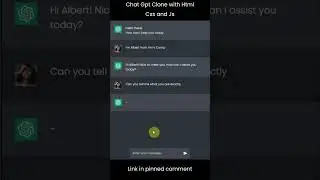Chat Gpt Clone With Html Css and Javascript  