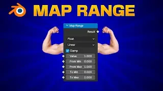 How to Use MAP RANGE in Blender Geometry Nodes