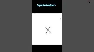 How to Draw Alphabet X using Python Turtle Module