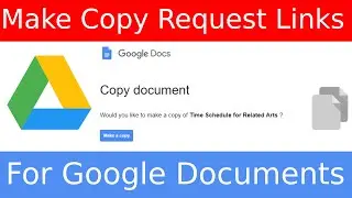 How to Make Copy Request Links for Google Docs, Sheets, Slides - Manually and with G-Drive Linker