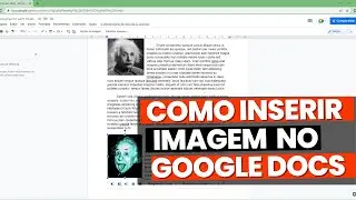 Como inserir e editar imagem no Google Docs