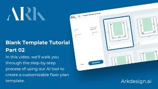 AI Generated Template for Floor Planning | Blank Template Tutorial | Part 02 |  #ArkDesignAI
