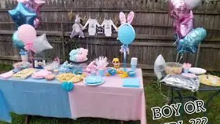 Twins Gender Reveal surprise/Revelacion de sexo de las mellizas Abi y Salo