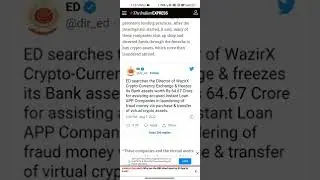 WazirX got ban by ED 🤯 Crypto market latest news update hindi