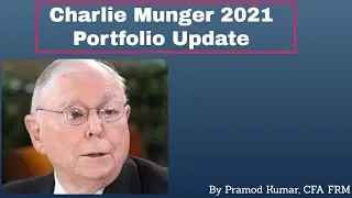Charlie Munger -- Daily Journal 2021 Quarter 1 portfolio Update
