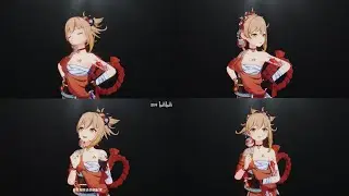 Yoimiya Being Cute in 4 Languages - Genshin Impact
