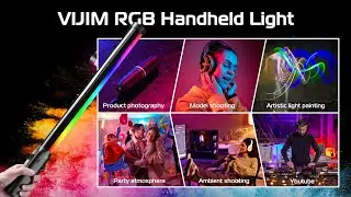 Ulanzi VL119 RGB LED Light Wand, 360°RGB Video Wand Stick for Photography