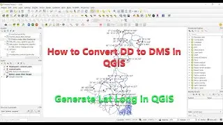 How to Convert DD to DMS in QGIS || Generate Lat Long in QGIS ||