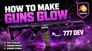 (Blender) How To Make FiveM Weapons Glow In Blender