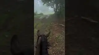 got caught in a storm while riding