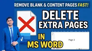 How to delete pages on MS Word