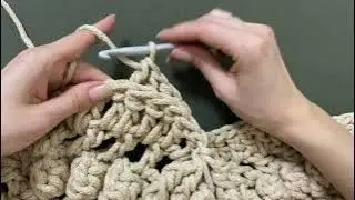 Рельефный Изнаночный Столбик с одним Накидом (РИССН)
