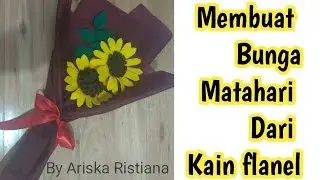 Cara membuat bunga matahari dari kain flanel