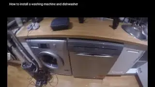 How to install a washing machine and dishwasher