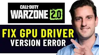 HOW TO FIX CALL OF DUTY WARZONE 2.0 GPU DRIVER VERSION 2024! (EASY FIX)