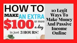 10 legit ways to make money and passive income online in 2020