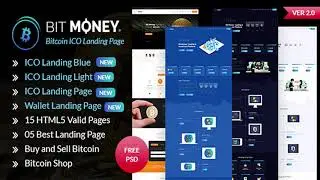 Bit Money - Bitcoin Cryptocurrency ICO Landing Page HTML Template | Themeforest Website Templates