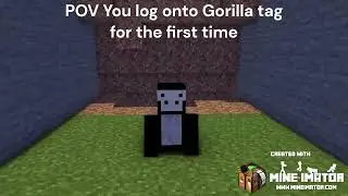 Gorilla tag Dream on minecraft animation