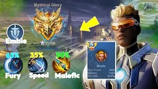 APT BRUNO MYTHICAL GLORY 51STAR TOP EMBLE SOLO RANK l MLBB