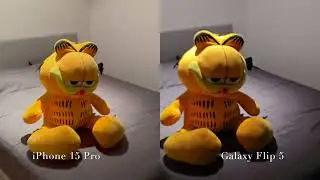 iPhone 15 Pro vs Galaxy Flip 5 low light video test 4K